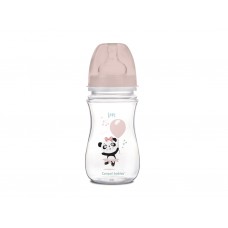 Бутылка с широким отверстием антиколиковая Easystart - Toys 240 мл розовая кукла Canpol Babies 35/2 35-221-pin