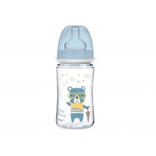Бутылка антиколиковая с широким отверстием 240 мл PP Easystart Bonjour Paris синяя Canpol Babies 35 35-232-blu