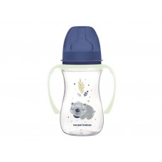 Бутылка антиколиковая с широким отверстием 240 мл Easystart Sleepy Koala – голубая Canpol Babies 35 35-237_blu