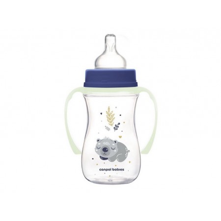 Бутылка антиколиковая с широким отверстием 240 мл Easystart Sleepy Koala – голубая Canpol Babies 35 35-237_blu Бутылка антиколиковая с широким отверстием 240 мл Easystart Sleepy Koala – голубая Canpol Babies 35 35-237_blu