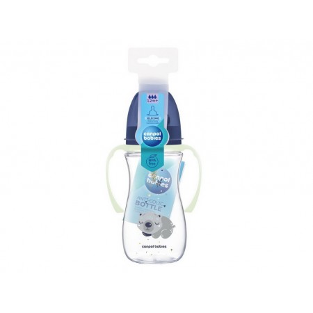 Бутылка антиколиковая с широким отверстием 300 мл Easystart Sleepy Koala – голубая Canpol Babies 35 35-238_blu Бутылка антиколиковая с широким отверстием 300 мл Easystart Sleepy Koala – голубая Canpol Babies 35 35-238_blu