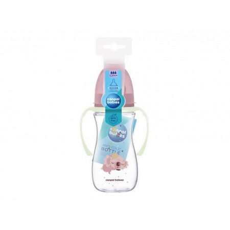 Бутылка антиколиковая с широким отверстием 300 мл Easystart Sleepy Koala - розовая Canpol Babies 35 35-238_pin Бутылка антиколиковая с широким отверстием 300 мл Easystart Sleepy Koala - розовая Canpol Babies 35 35-238_pin