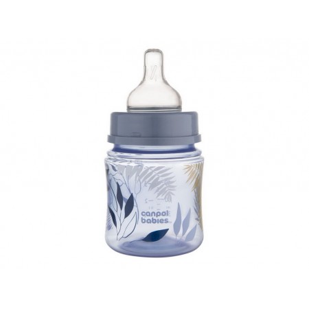 Бутылка антиколиковая с широким отверстием 120 мл Easystart GOLD - голубая Canpol Babies 35/239_blu Бутылка антиколиковая с широким отверстием 120 мл Easystart GOLD - голубая Canpol Babies 35/239_blu
