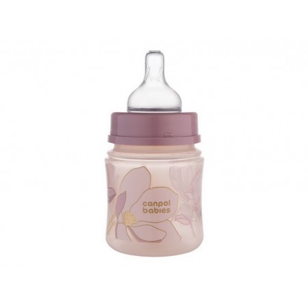 Бутылка антиколиковая с широким отверстием 120 мл Easystart GOLD - розовая Canpol Babies 35/239_pin Бутылка антиколиковая с широким отверстием 120 мл Easystart GOLD - розовая Canpol Babies 35/239_pin