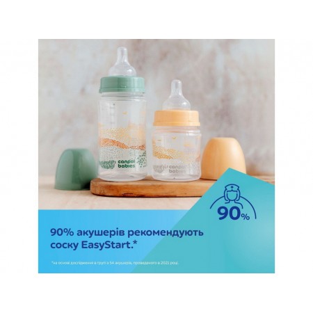 Бутылка антиколиковая с широким отверстием 120 мл Easystart MOUNTAINS - бежевая Canpol Babies 35/24 35-242_bei