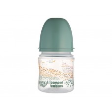Бутылка антиколиковая с широким отверстием 120 мл Easystart MOUNTAINS – зеленая Canpol Babies 35/24 35-242_gre