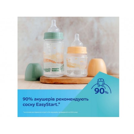 Бутылка антиколиковая с широким отверстием 120 мл Easystart MOUNTAINS – зеленая Canpol Babies 35/24 35-242_gre Бутылка антиколиковая с широким отверстием 120 мл Easystart MOUNTAINS – зеленая Canpol Babies 35/24 35-242_gre