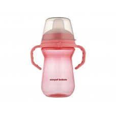 Кружка тренировочная с силиконовым носиком FirstCup 250 мл – розовая Canpol Babies 56/615_pin