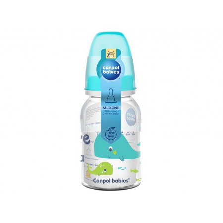 Бутылка PP LOVE&SEA 120 мл – бирюзовая Canpol Babies 59/300_tur