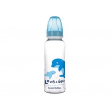 Бутылка PP LOVE&SEA 250 мл – голубая Canpol Babies 59/400_blu