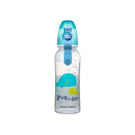 Бутылка PP LOVE&SEA 250 мл - бирюзовый Canpol Babies 59/400 Бутылка PP LOVE&SEA 250 мл - бирюзовый Canpol Babies 59/400