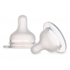Соска силиконовая для бутылочки S-Shape S мини 2 шт Canpol Babies 59/891