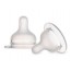 Соска силиконовая к бутылке S-Shape M медленная 2 шт Canpol Babies 59/892