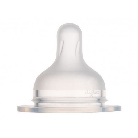 Соска силіконова до пляшечки S-Shape XL змішана 2 шт Canpol Babies 59/894