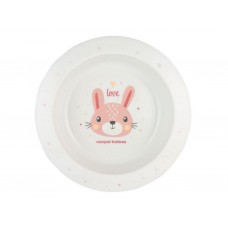 Тарiлка пластикова глибока рожева Canpol Babies 4/412_pin