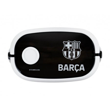 Ланчбокс Kite FC Barcelona BC25-1180, 900 мл, с клапаном, черный, Kite Ланчбокс Kite FC Barcelona BC25-1180, 900 мл, с клапаном, черный, Kite