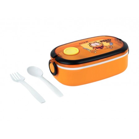 Ланчбокс Kite Garfield GF25-1180, 900 мл, с клапаном, оранжевый, Kite
