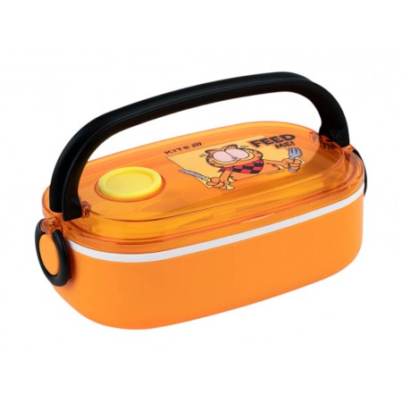 Ланчбокс Kite Garfield GF25-1180, 900 мл, с клапаном, оранжевый, Kite
