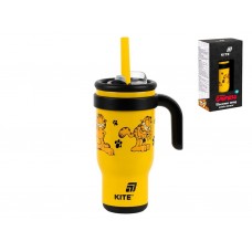 Термокружка с трубочкой 530 мл Garfield Retro Kite GF25-1266