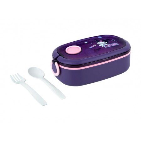 Ланчбокс Kite Kuromi HK25-1180, 900 мл, з клапаном, фіолетовий, Kite Ланчбокс Kite Kuromi HK25-1180, 900 мл, з клапаном, фіолетовий, Kite