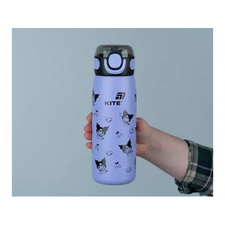 Термос с трубочкой Kite Kuromi 600 мл HK25-1262