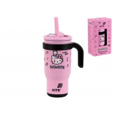 Термокружка с трубочкой 530мл Hello Kitty Kite HK25-1266