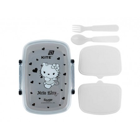 Ланчбокс с контейнерами и столовыми приборами Kite Hello Kitty, HK26-181-1, 750 мл