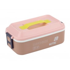 Ланчбокс Kite K25-1183-1, 1000 мл, з ручкою, бежевий, Kite