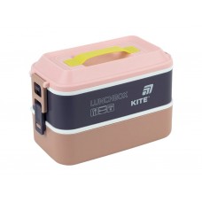 Ланчбокс двойной Kite K25-1184-1, 2000 мл, с ручкой, бежевый, Kite