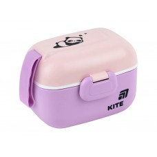 Ланчбокс Kite K25-1185-1, 450 мл, з мініконтейнером і ложкою, фіолетовий, Kite