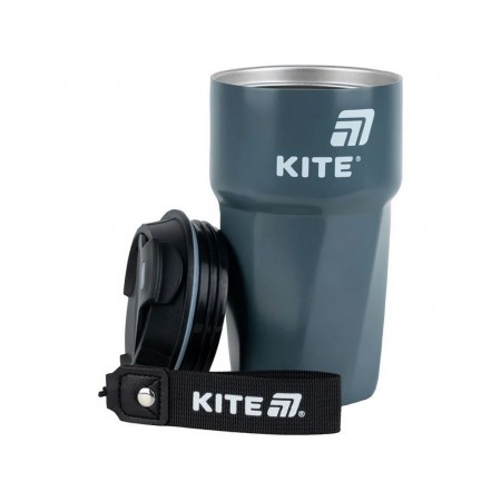 Термокружка сіра 450мл, Kite K25-1220-1 Термокружка сіра 450мл, Kite K25-1220-1