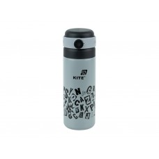 Термос Kite K25-1222-2 500 мл сірий, з кришкою-чашкою та поїльником, Kite
