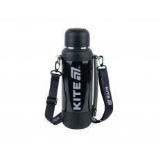 Термос з чашкою Kite K25-1225-1 1200 мл чорний, з ремінцем, Kite