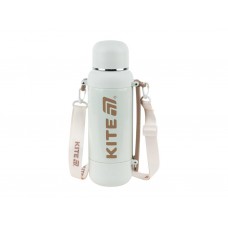Термос з чашкою Kite K25-1225-2 1200 мл бежевий, з ремінцем, Kite