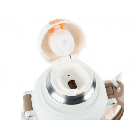 Термос с чашкой Kite K25-1225-2 1200 мл бежевый, с ремешком, Kite