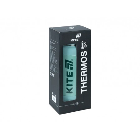 Термос с чашкой Kite K25-1225-3 1200 мл зеленый, с ремешком, Kite Термос с чашкой Kite K25-1225-3 1200 мл зеленый, с ремешком, Kite