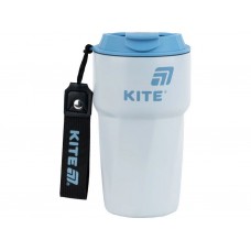 Термокружка сіро-блакитна 450мл, Kite K25-1220-2
