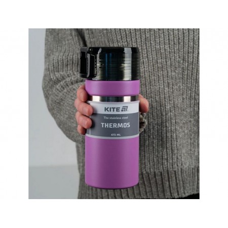 Термос фиолетовый 473мл, Kite K25-320-3 Термос фиолетовый 473мл, Kite K25-320-3