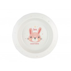 Мисочка пластиковая CUTE ANIMALS – розовая Canpol Babies 4/412_pin2