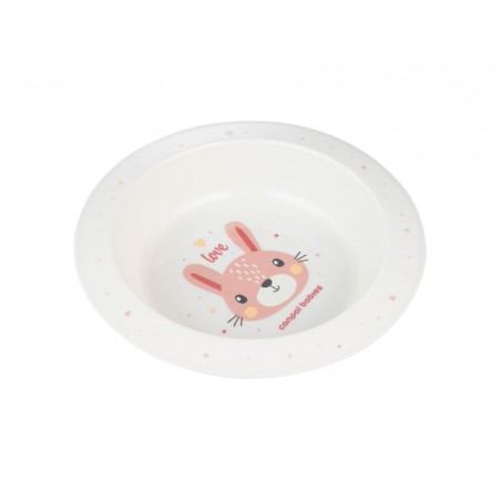 Мисочка пластиковая CUTE ANIMALS – розовая Canpol Babies 4/412_pin2