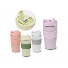 Склянка з кришкою на клямці Color 600мл R93498