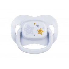Пустышка силиконовая симметричная 0-6 м Newborn baby - голубая, Canpol babies 22/580_blu_new