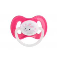 Пустушка латексна кругла 0-6 м-ців Bunny & Company рожева, Canpol babies 23/277_pin_new