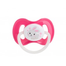 Пустушка латексна кругла 6-18 м-ців Bunny & Company рожева, Canpol babies 23/278_pin_new