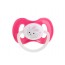 Пустушка латексна кругла 6-18 м-ців Bunny & Company рожева, Canpol babies 23/278_pin_new
