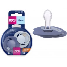 Пустышка силиконовая динамическая Prime 18+ мес 2 шт Baby Blue/Blue LOVI 34/419