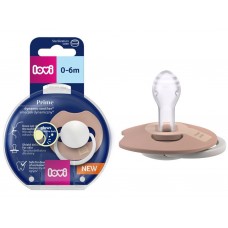 Пустышка силиконовая динамическая Prime 0-6 мес 1 шт Blush Glow, LOVI 34/436