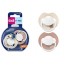 Пустышка силиконовая динамическая Prime 6-18 мес 2 шт Ivory Glow/Blush Glow, LOVI 34/437