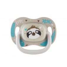 Пустышка силиконовая круглая 6-18 м-цев EXOTIC ANIMALS ленивец, Canpol babies 34/934_leni
