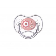 Пустышка силиконовая симметричная 0-6 месяцев Newborn baby – розовые цветы Canpol Babies 22/580_pin Пустышка силиконовая симметричная 0-6 месяцев Newborn baby – розовые цветы Canpol Babies 22/580_pin